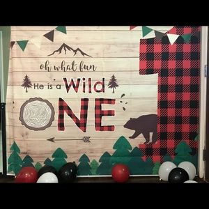 Wild One Backdrop for Babies 1st Birthday - 7’x5’